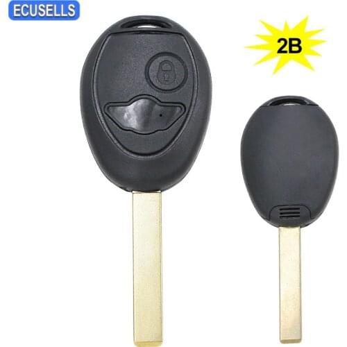 2 Button Remote Smart Car Key Shell Case Housing Cover Fob For BMW Mini Cooper R50 R53 2002 2003 2004 2005 with Uncut Blade