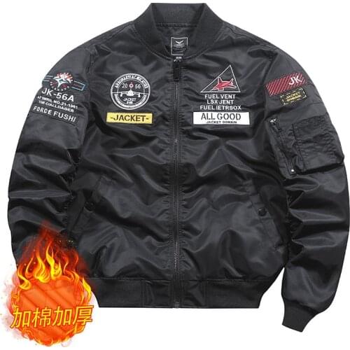 2021 Autumn Winter Military Jacket Men Air Force Bomber Pilot Jackets Designer Embroidered Coat Windbreaker Flight Jacket