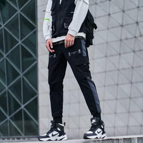 Men High Street Hip Hop Jogging Fashion Casual Pants 2021 Men Fashion Printing Loose All-Match Street Sports Brand Brand Pants