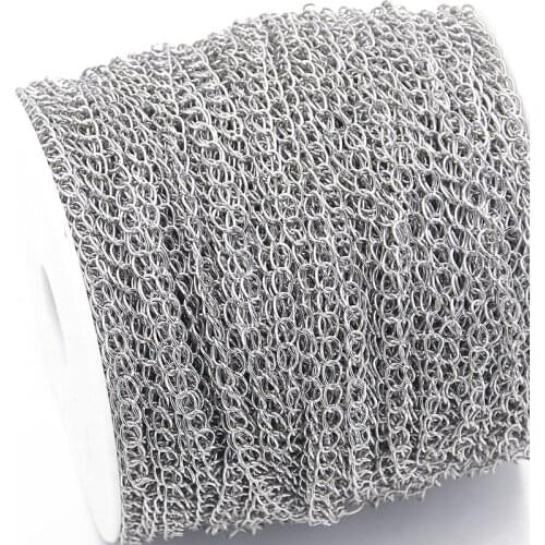 10 Meters/lot 3 Size Stainless steel necklace necklace jewelry found suitable for DIY handmade materials