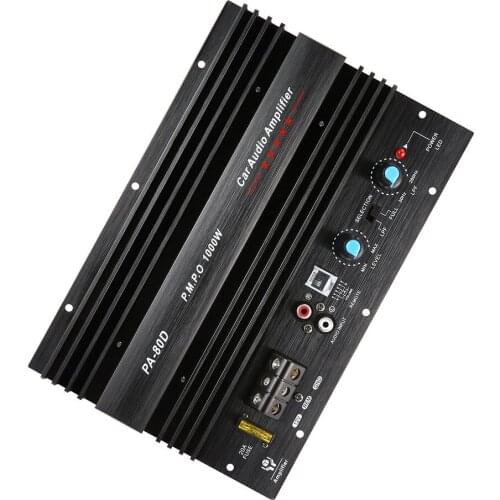 12V 1000W Amplifier Board Mono Car Audio Power Amplifier Powerful Bass Subwoofers Amp For Car Modification PA-80D