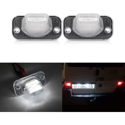 Fits For VW T4 90~03 Transporter Syncro 93-04 Candy 04- Passat B5 B6 Touran 03- Jetta SMD White Canbus Led License Plate Lights