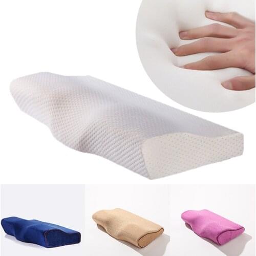 Memory Foam Pillows for Side Sleepers Neck Protection Slow Rebound Butterfly Shaped Sleep Dream Pillow For Good Sleeping
