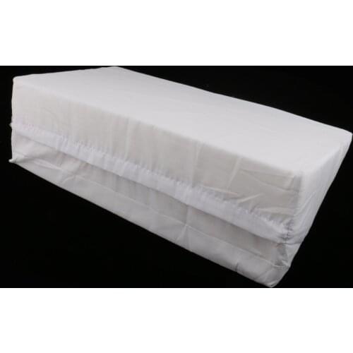 Bed Wedge Pillow Back Cushion Bolster for Sleep Relax with Washable Cover White