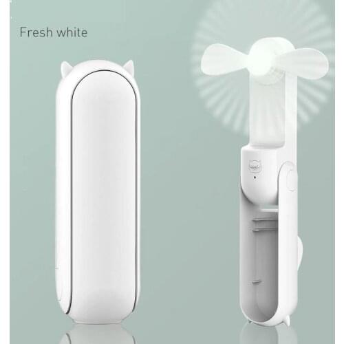 Portable foldable handheld USB Mini Bear charging fan, quiet and windy, students' home and office desktop