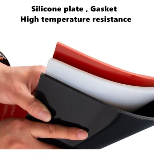 1.5mm/2mm/3mm Red/Black Silicone Rubber Sheet 500X500mm Black Silicone Sheet, Rubber Matt, Silicone Sheeting for Heat Resistance