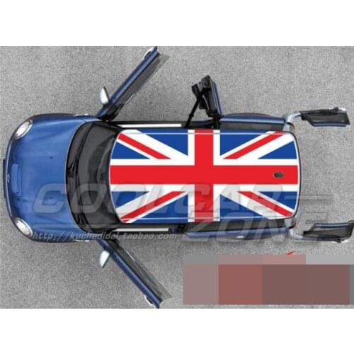Brand new union jack Style Car roof Sticker for mini cooper clubman