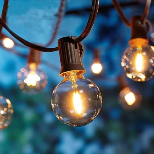 6M LED Globe Ball String Light With 20 Clear Ball Vintage Bulbs Indoor/Outdoor Hanging Umbrella Patio String Lighting EU/US Plug