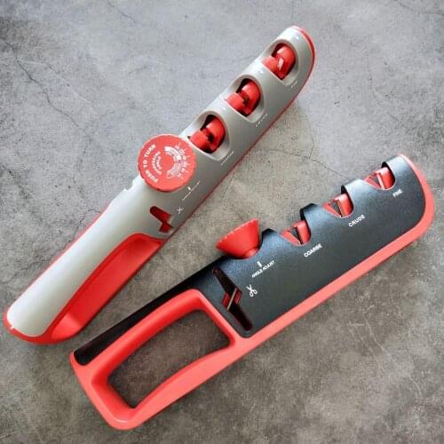 JOYLIVE Knife Sharpener Professional 4 In 1 Kitchen Knives Grinder Scissors Sharpening Stone Whetstone Angle Adjustable