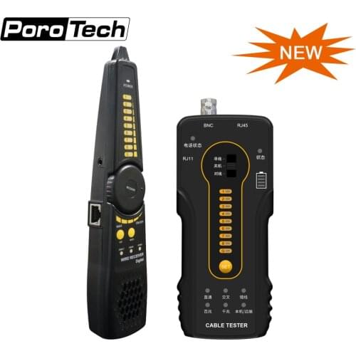 Wire Tracker CT-66 Cable Type Detection Wire Tracker Emitter Wire Receiver RJ45 Cable RJ11 Cable Support Various Cable Tracing