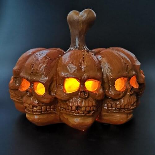 1pc Horror Party Supplies Halloween Portable Energy Saving Pumpkin Light Electronic Light Home Decoration Halloween Home 2021