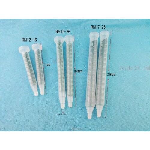 100PCS/lot Resin Dynamic Mixer Nozzles (RM12-16,RM12-26,RM17-26 Optional)