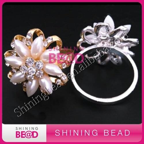 2015 fashion wedding pearl rhinestone napkin ring,free shipping,new gem rhinestone wedding napkin ring
