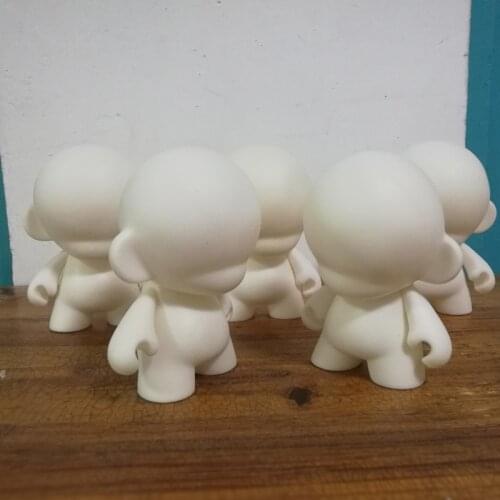 5pcs/set 6.5 inch Kidrobot Blank White DIY Mini Vinyl PVC Kid Doll Toy Figure Unpainted Doll Munny World Doll Toy2R 16cm H