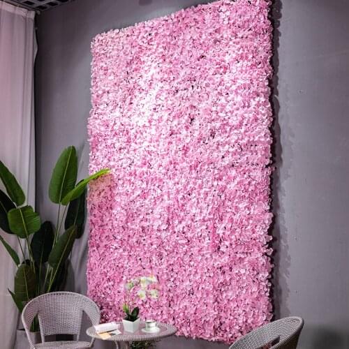 6 pcs/lot flower wall wedding party background wall decoration Valentines Day silk hydrangea artificial flower accessories