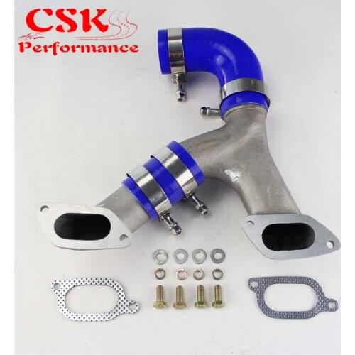 Aluminum Top Mount Turbo Intercooler Y-Pipe For 02-07 Impreza WRX/STI GD/GG