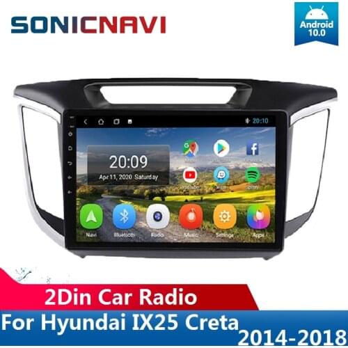 Android10.0 Radio For Hyundai IX25 Creta 2014-2018 Car Multimedia Player GPS Navigation RDS DSP 4G Carplay 2Din Stereo Receiver