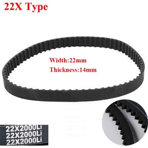 AV22X 1575Li 1600Li 1615Li 1625Li 22mm Width 14mm Thickness Rubber Wegde Raw Edge Gogged Band Timing Transmission Vee V Belt