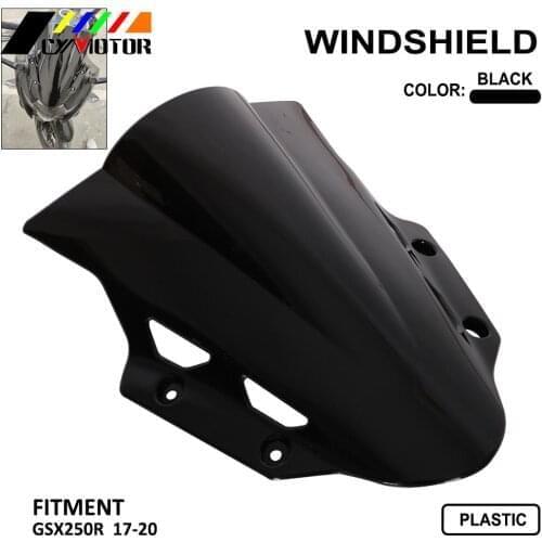 Motorcycle ABS Black Windshield Fairing Windscreen For Suzuki GSX250R GSXR250 GSX 250R 2017-2020 2017 2018 2019 2020