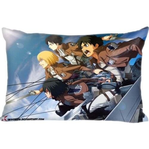 Anime Attack On Titan Double Sided Rectangle Pillow Covers Bedding Comfortable Cushion/Good For Sofa/Home/Car Pillow Cases
