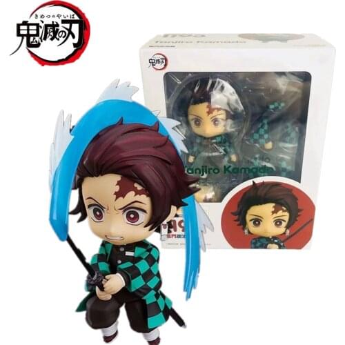 10cm Kimetsu No Yaiba Tanjirou Action Figure 1193 PVC Toy Anime Demon Slayer Anime Figurine Tanjirou Figurine Cute Toys Model