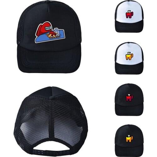 Anime Game Among of Us Snapback Canvas Baseball Cap Men Women Hip Hop Dad Mesh Hat Trucker Hat Christmas Birthday Gifts Friends