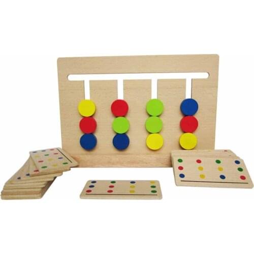 Hot Baby Toy Montessori Four Colors Game Color Matching For Early Childhood Education Preschool Training Learning Toys Gift N1