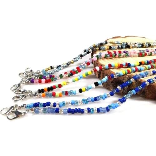 Fashion Anti-Lost Eyeglasses Chain Boho Retro BeadedSunglasses Spectacle Holder Neck Cord Mask Chain Eye Wear Jewelry