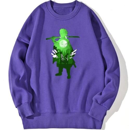 Sweatshirt For Mens Demon Slayer Catoon Fashion Casual Fleece Hoody Tops Hipster Clothing Round Neck Autumn Supoleron Hombre