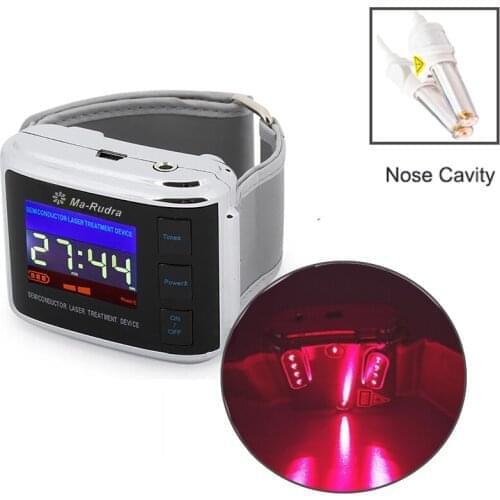Cold Laser Chinese acupuncture Therapy Wrist Watch for Chronic Tinnitus Rhinitis Diabetes Hypertension
