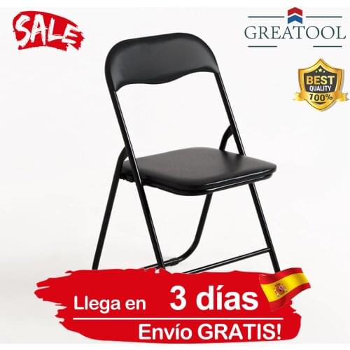 Aluminum Metal frame conference chair for academy folding chair with backrest & no armrest black/gray