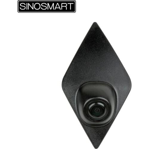 SINOSMART Hot Sale HD Front View Car Parking Camera for Renault Koleos 2016 2017/Kadjar Install in Car Logo