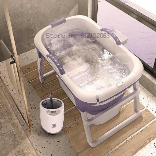 High Sweat Steaming Bath Bucket Folding Adult Dual Purpose Bath Bucket Household Fumigation Bath Bucket Bath Basin Artifact