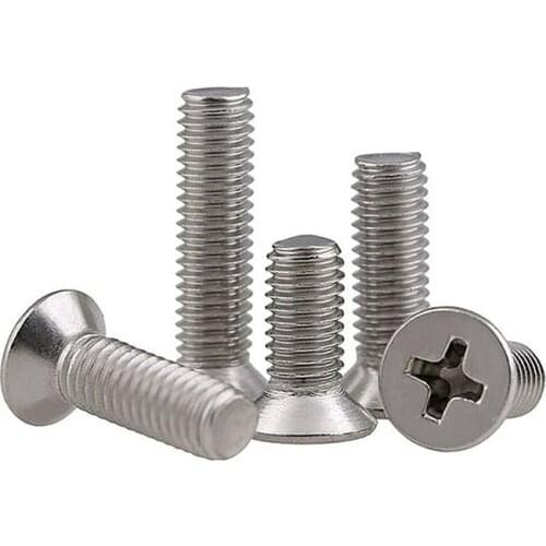 Countersunk Head Screws 316 A4 Stainless Phillips Flat Bolts M5 M6