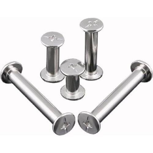10pcs/lot Stainless steel chicago screw sex bolt book binding post screws 5*6/8/10/12/15/20/25/30/35/40/45/50