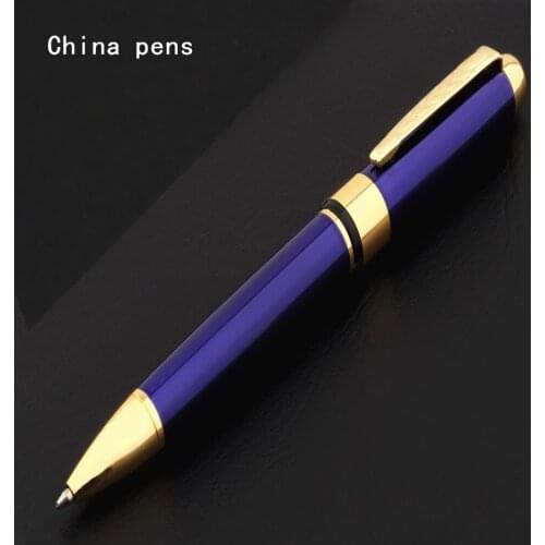 High quality 250 Blue Business office Medium Nib Ballpoint Pen New student School Stationery Supplies pens for writing