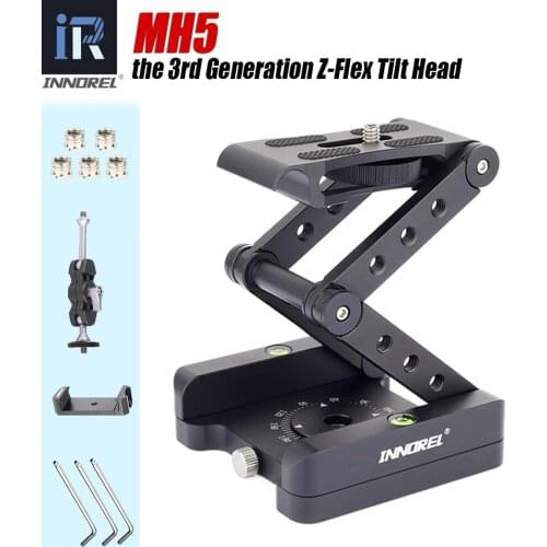 Z Flex Folding Tilt Foldable Desktop Stand Holder with rig Magic Arm Mobile Clip Universal Tool for SLR Canon Nikon Sony Camera