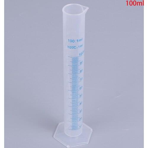1Pcs 100ml Measuring Cup Plastic Cooking Cylinder Liquid Blue Scale Tool Chemical Laboratory Tool Dchool Laboratory Tool
