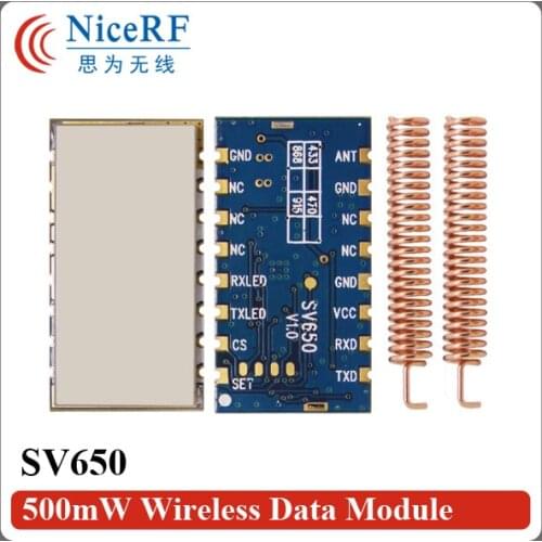 2pcs/lot Free shipping -3km long range wireless modem 500mW 433MHz TTL radio module