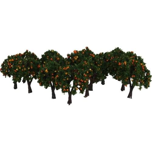 20pcs Model Orange Fruit Tree Garden Farm Mountain Landscape Layout 1: 300 Z
