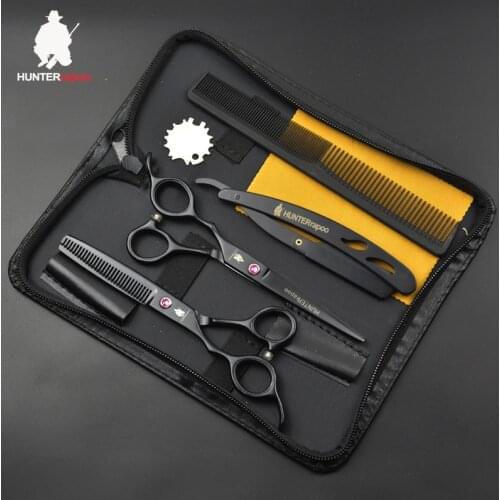 30% off HT9142 Stainless Steel Barber Scissors For Haircut Left Handed Thinning Shears 6 inch Hair Cutting Scissors Set
