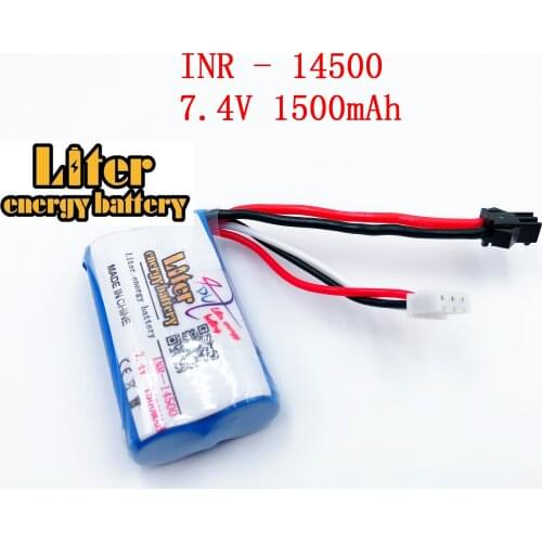 7.4V 1500mAH 14500 F1 remote control helicopter remote control aircraft lipo 2s battery 7.4V 14500 accessories