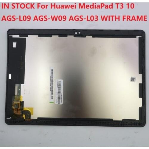 9.6" For Huawei MediaPad T3 10 AGS-L09 AGS-W09 AGS-L03 T3 9.6 LTE LCD Display Touch Screen Digitizer Assembly with frame