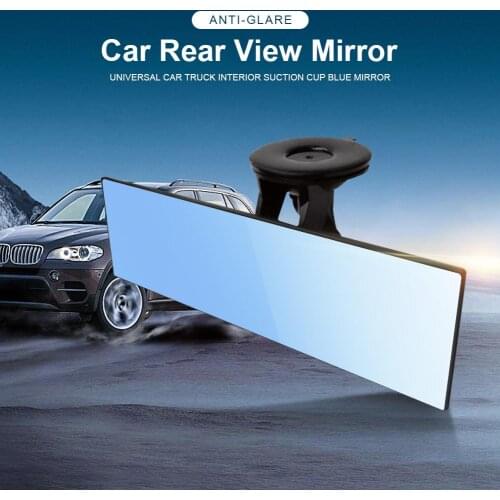 Anti-glare Interior Rear View Mirrors Car 360 Rotation Blue Baby Car Mirrors With Suction Cup Surface Rear View Mirrors