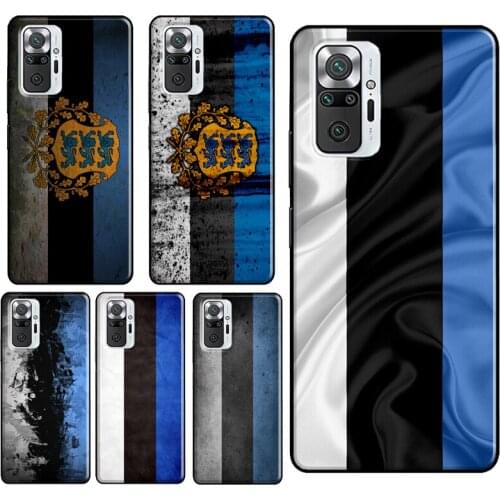 Estonia National flag Banner Case For Xiaomi Redmi Note 9 Pro 7 8 8T 9S Note 10 Pro Cover For Redmi 9 9T 9C 9A 8A 7A