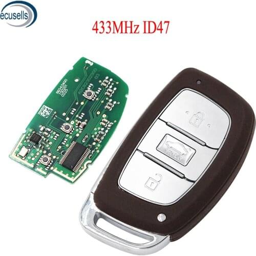 3 Button Smart Remote Key Fob 433MHz ID47 Chip for Hyundai MISTRA 2015 2016 2017