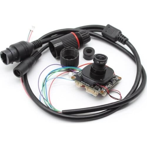 HD Full Network 4MP CCTV IP Camera Module Security IPC board 4.0mp H.265 ONVIF with cable IRCUT lens mic