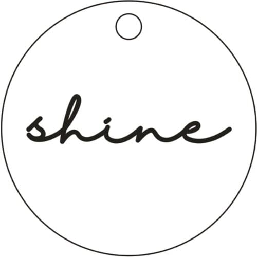 Delicate Shine Inspired Necklace Simple inspirational Disc Pendant Necklace Jewelry 15mm ,18inch