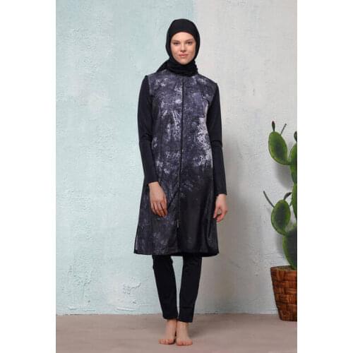 Jowl GAME H-2430-19 Aygün Black Full Off Hijab Swimwear outsize