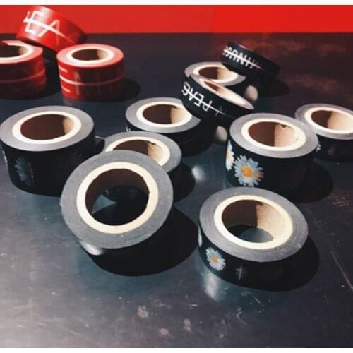 Kpop G-Dragon Personal Album Kwon Ji Young Yellow Small Daisy Peaceminusone DIY Hand Tear Paper Tape Sticker